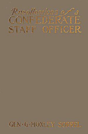 [Gutenberg 52121] • Recollections of a Confederate Staff Officer